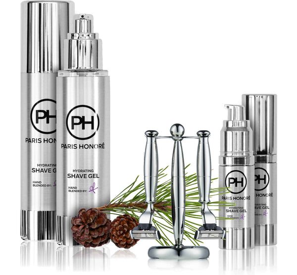 Hydrating Shave Gel in Pine and Vintage Leather by PH Simply Skincare