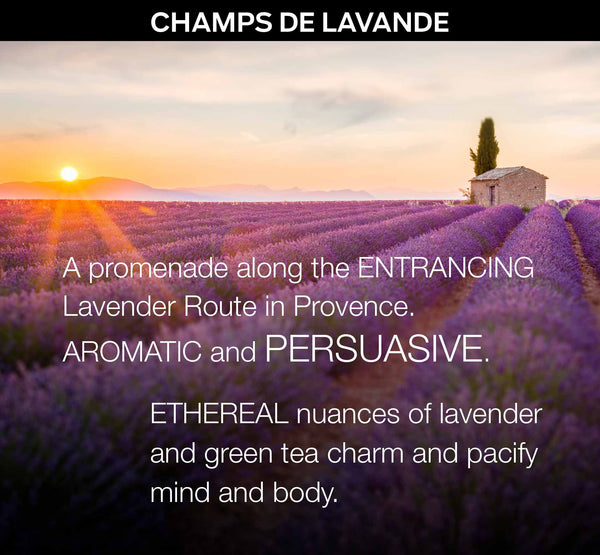 CHAMPS DE LAVANDE - a Bespoke Fragrance Offering from PARIS HONORE the World's Finest Luxury Organic Skin Care
