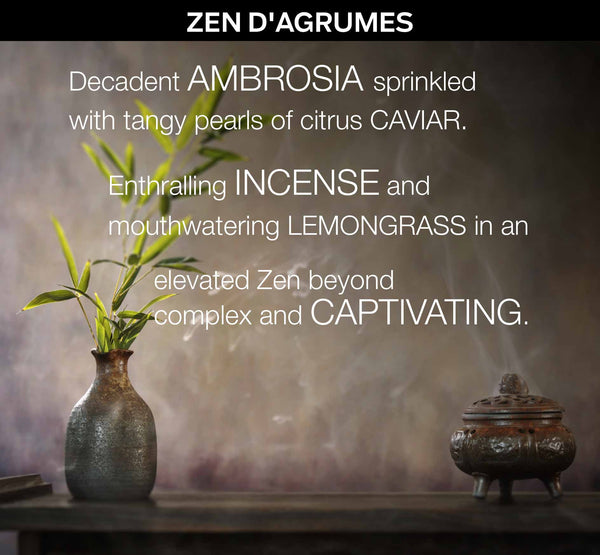 ZEN D'AGRUMES - a Bespoke Fragrance Offering from PARIS HONORE the World's Finest Luxury Organic Skin Care